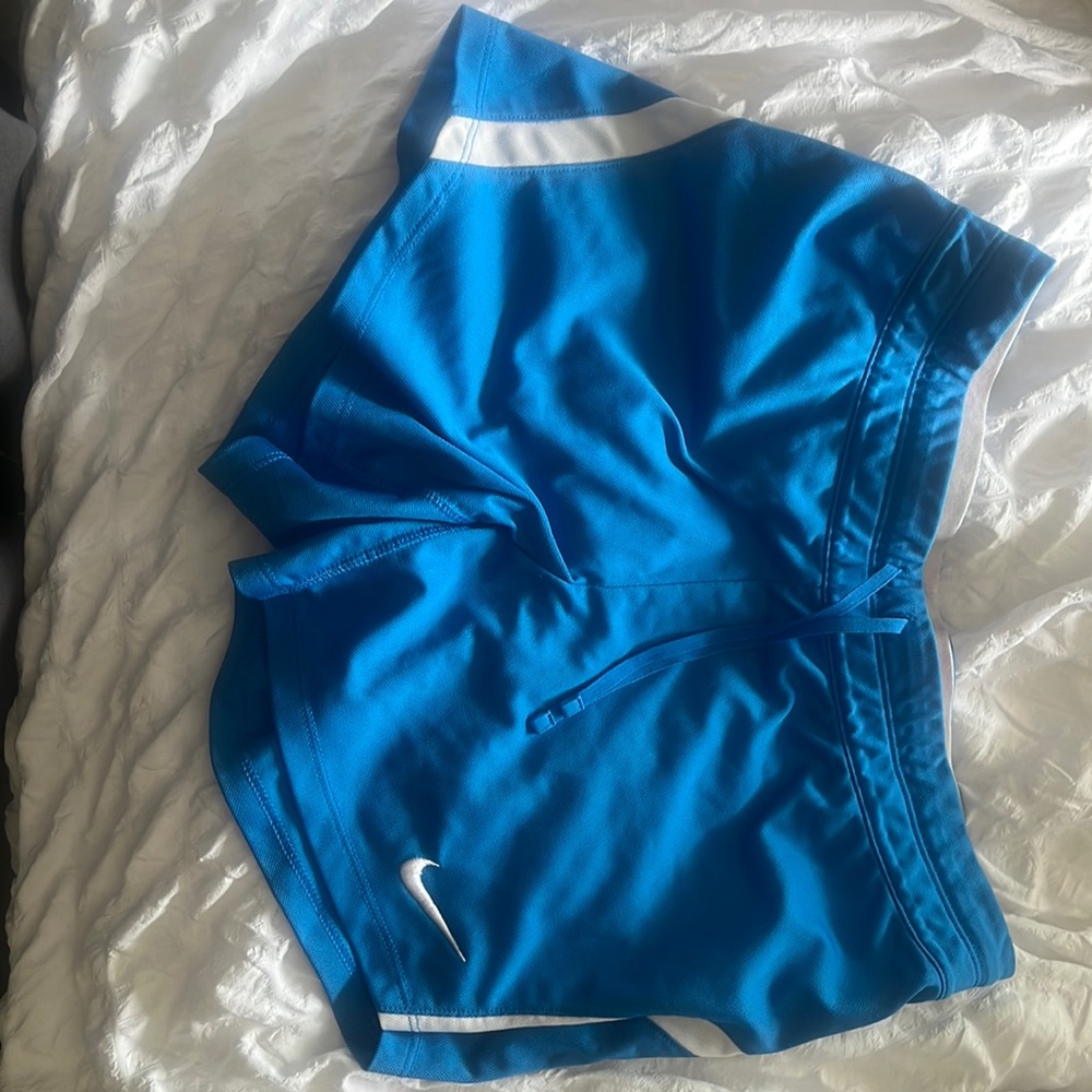 Blue Nike shorts